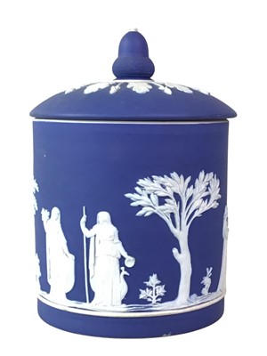 Lot 55 - WEDGWOOD BISCUIT BARREL
