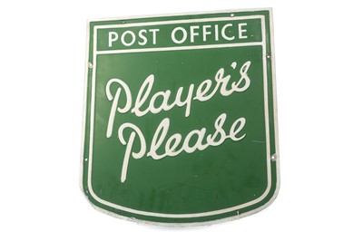 Lot 1385 - POST OFFICE ENAMEL ADVERTISING SIGN