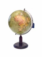 Lot 1267 - 20TH CENTURY TERRESTRIAL GLOBE on a stepped...