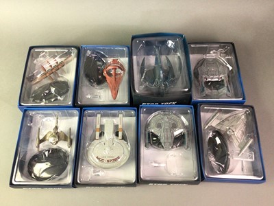 Lot 382 - COLLECTION OF STAR TREK MODEL STARSHIPS