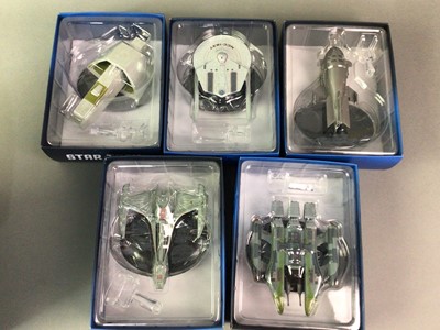 Lot 382 - COLLECTION OF STAR TREK MODEL STARSHIPS