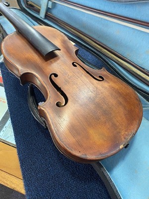 Lot 1054 - CASED VIOLIN