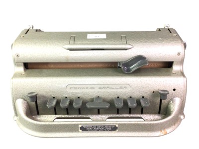 Lot 114 - PERKINS BRAILLER WRITING MACHINE TYPEWRITER