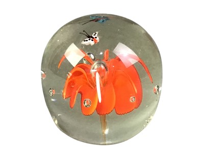 Lot 119 - TWO GLASS PAPERWEIGHTS