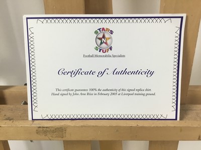 Lot 1784 - JOHN ARNE RIISE, LIVERPOOL F.C. REPLICA JERSEY