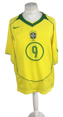 Lot 1790 - RONALDO, TWO BRAZILIAN REPLICA JERSEYS