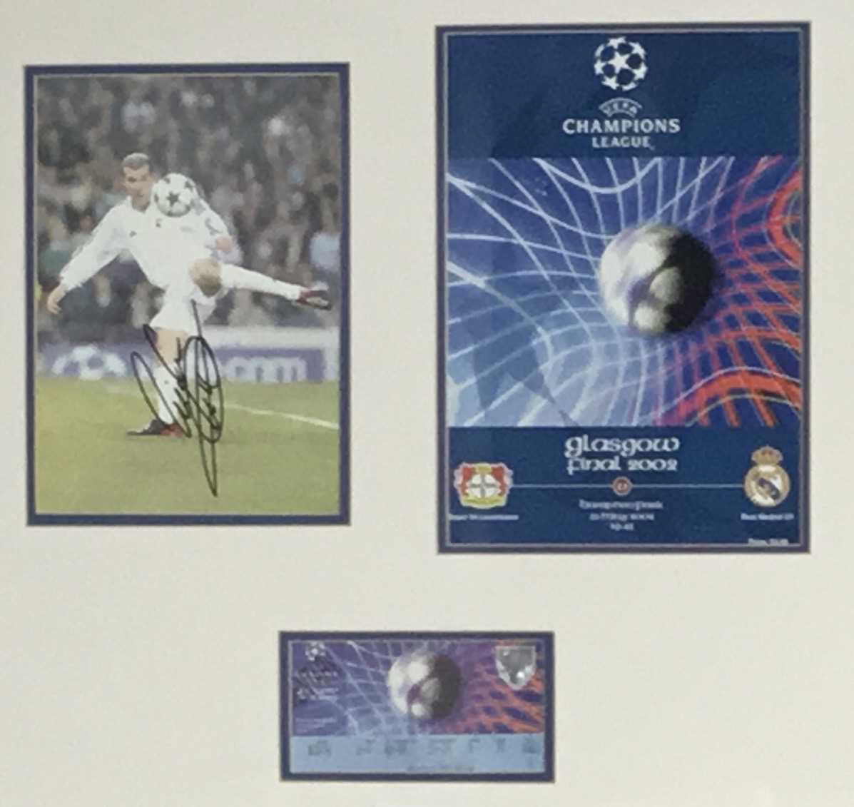 Lot 1804 - ZINEDINE ZIDANE, REAL MADRID, CHAMPIONS LEAGUE FINAL 2002