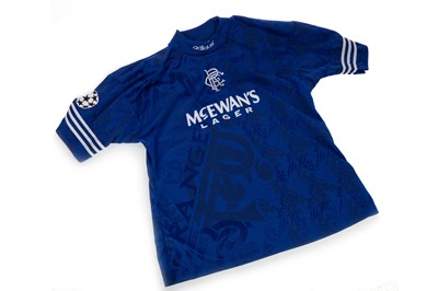 Lot 1807 - IAN DURRANT, RANGERS F.C., MATCH WORN JERSEY