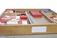 Lot 1284 - LEGO 1970 SET IN WOODEN BOX to include various...