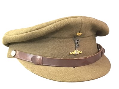Lot 255 - TWO WWII ROYAL SIGNAL OFFICER'S CAPS