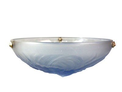 Lot 235 - BLUE TINTED CIRCULAR CEILING LIGHT SHADE