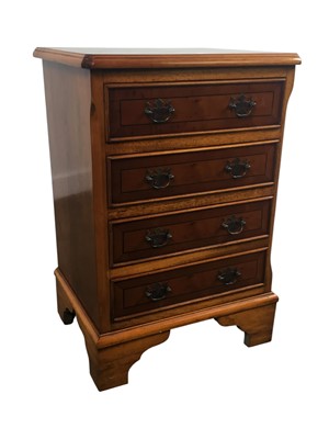 Lot 221 - YEW WOOD CHEST