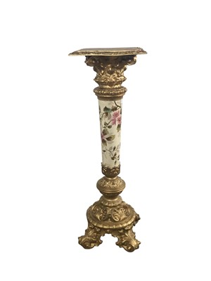 Lot 181 - PORCELAIN AND GILT JARDINIÈRE