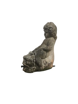 Lot 186 - GROUP OF THREE MODERN GARDEN ORNAMENTS