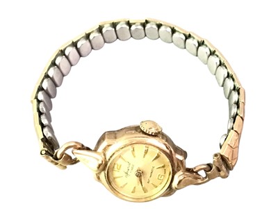 Lot 299 - TWO GOLD CASED WRIST WATCHES