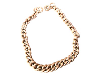 Lot 311 - GOLD CURB LINK CHAIN