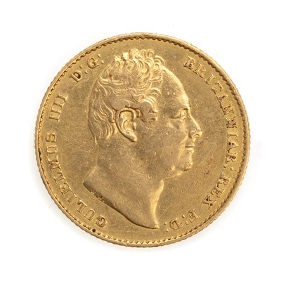 Lot 42 - WILLIAM IV SHIELD BACK GOLD SOVEREIGN