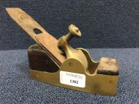 Lot 1302 - SMALL VICTORIAN UN-NAMED BRASS COFFIN SHAPED...