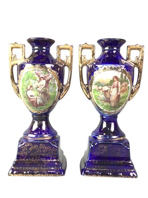 Lot 329 - TWO URN SHAPED VASES