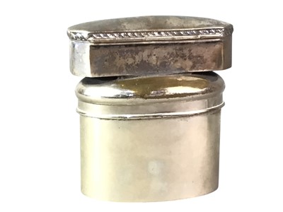 Lot 342 - TWO SILVER SNUFF BOXES