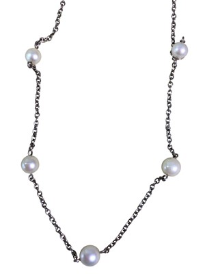Lot 362 - EDWARDIAN PEARL NECKLACE