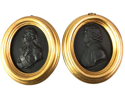 Lot 377 - PAIR OF CAST PORTRAIT PANELS