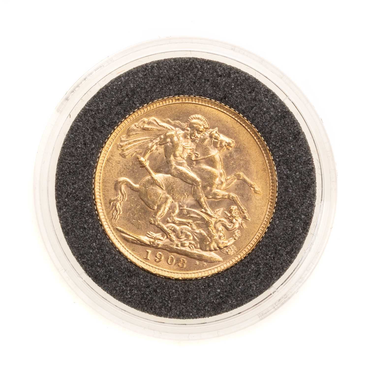 Lot 61 - EDWARD VII GOLD SOVEREIGN