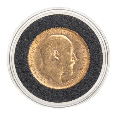 Lot 61 - EDWARD VII GOLD SOVEREIGN