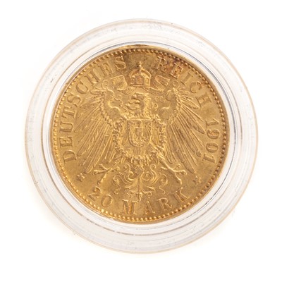 Lot 71 - GERMANY - TWENTY MARK GOLD COIN
