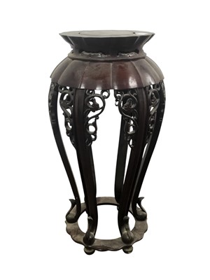 Lot 178 - CHINESE ROSEWOOD JARDINIERE STAND