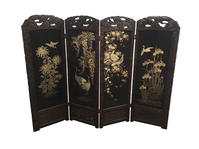 Lot 176 - CHINESE TABLE SCREEN