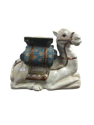 Lot 280 - CERAMIC CAMEL STOOL