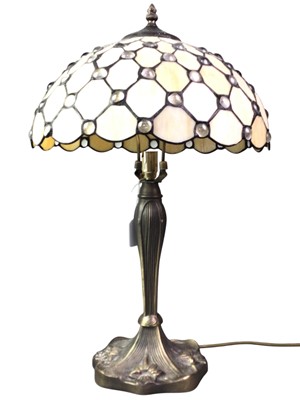 Lot 349 - TIFFANY STYLE TABLE LAMP