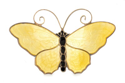Lot 561 - DAVID ANDERSEN, ENAMELLED BUTTERFLY BROOCH