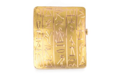 Lot 563 - EGYPTIAN RECTANGULAR BROOCH