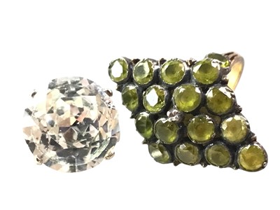 Lot 453 - TWO GEM SET RINGS