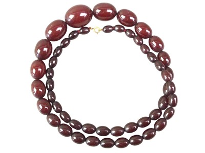 Lot 450 - TWO BEADED NECKLACES