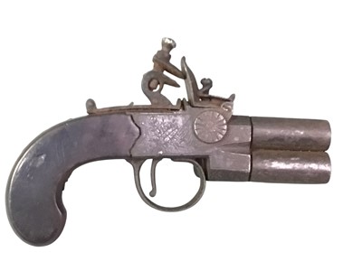 Lot 375 - VINTAGE FLINTLOCK PISTOL
