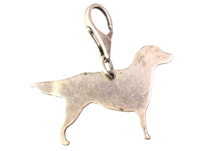 Lot 416 - TIFFANY SILVER DOG CHARM