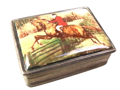 Lot 245 - SILVER PILL BOX