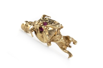 Lot 568 - BULLDOG PENDANT