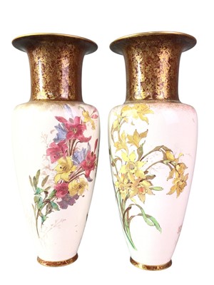 Lot 405 - PAIR OF DOULTON BURSLEM VASES