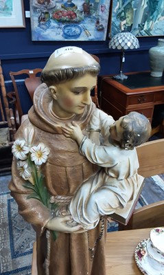 Lot 410 - TWO RELIGIOUS STATUES