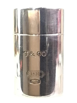 Lot 438 - TIFFANY & CO SILVER PILL BOX