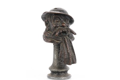 Lot 164 - BRUCE BAIRNSFATHER, BRONZED 'OLD BILL' MASCOT