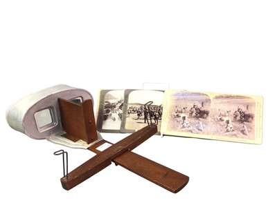 Lot 443 - VICTORIAN STEREOSCOPIC SLIDE VIEWER