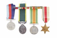 Lot 1325 - GEORGE VI TERRITORIAL ARMY EFFICIENT SERVICE...