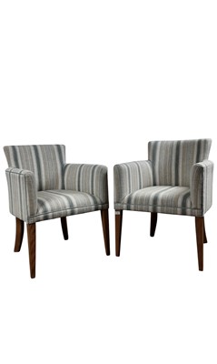 Lot 458 - PAIR OF MODERN TUB CHAIRS