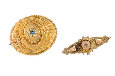 Lot 575 - TWO VICTORIAN BROOCHES
