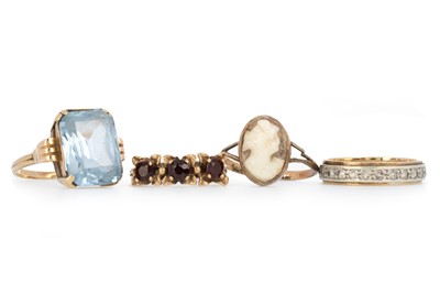 Lot 581 - FOUR DRESS RINGS